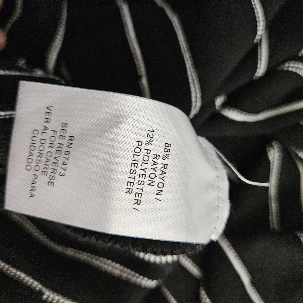 Danny & Nicole Black and White Long‎ Sleeve Dress